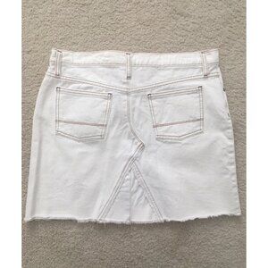 White Denim Skirt